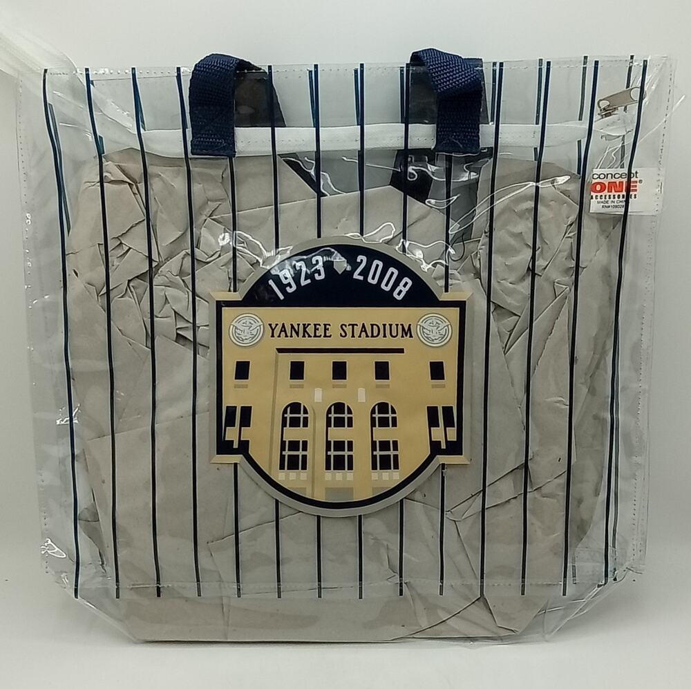 New York Yankees Commemorative 1923-2008 Stadium Clear Bag 14" x 15"